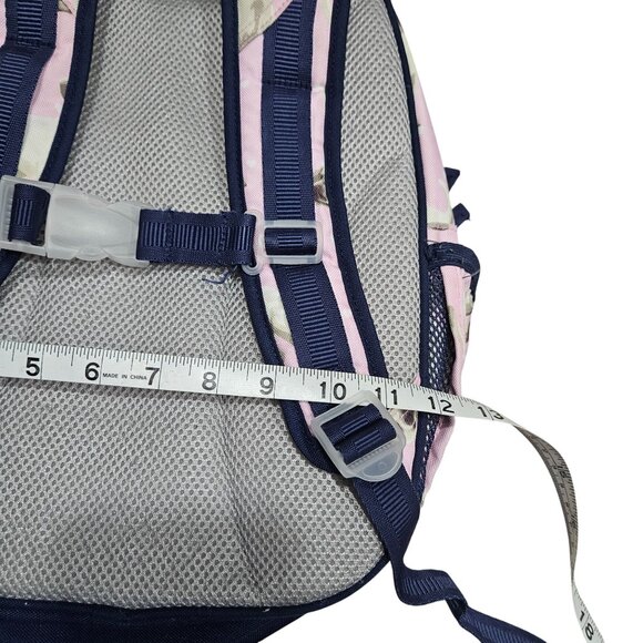 Pottery Barn Kids Pink & Navy‎ Puppy Print Backpack Multiple Compartments - Picture 10 of 11